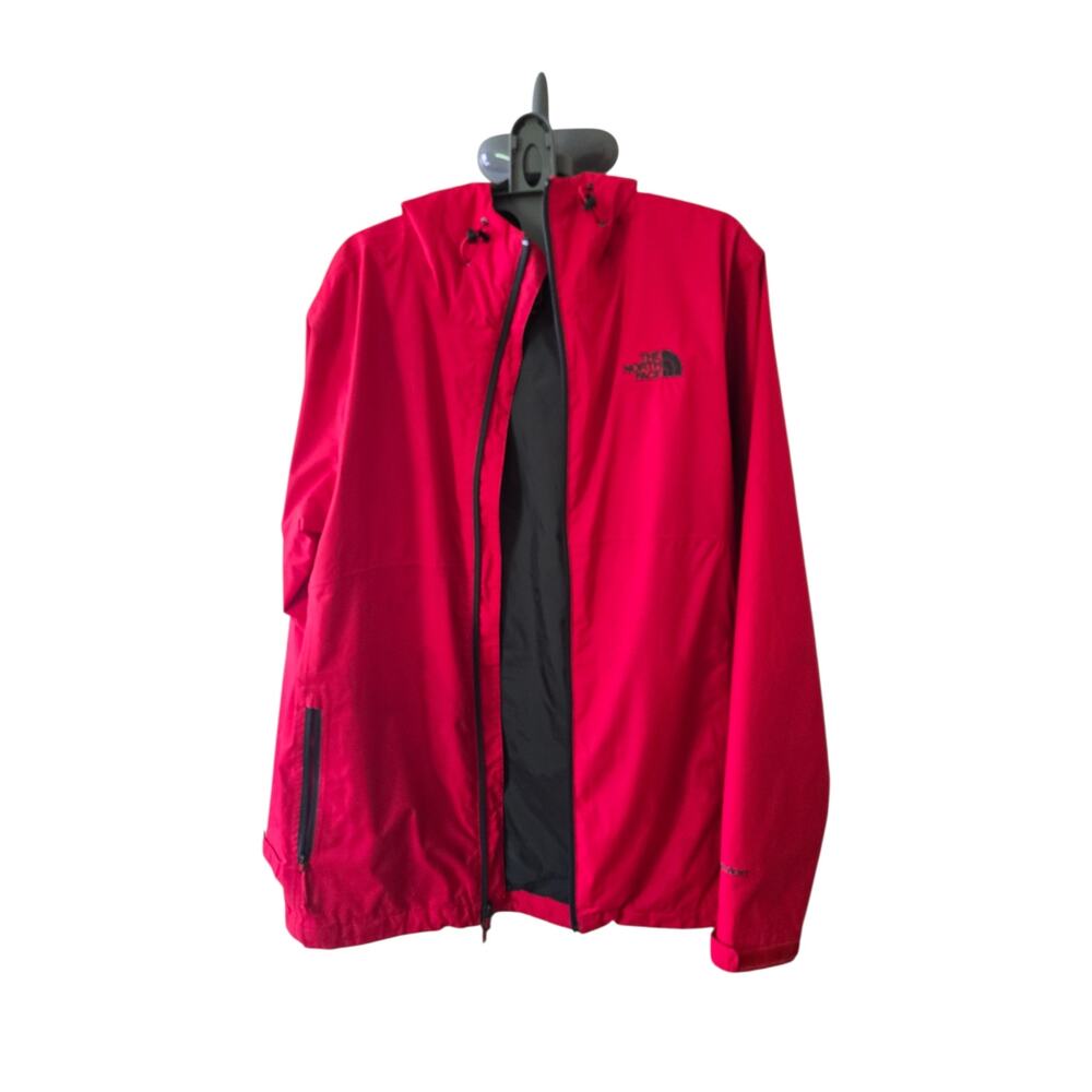 The North Face Dble Zip Lined Removable Hood Rain Jacket Size Mens S Womens M - Picture 2 of 11